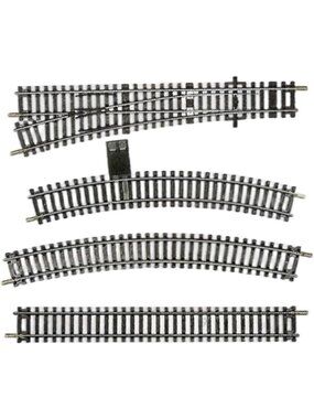 Optimized Title: "HO Scale Train Track Set - Nickel-Silver Rails, Wooden